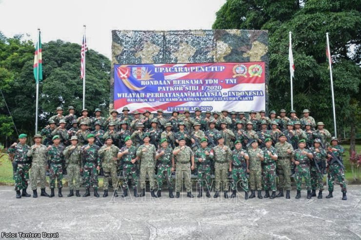 Tentera Malaysia Indonesia Perkukuh Kawalan Keselamatan Sempadan Sarawak Kalimantan Air Times News Network